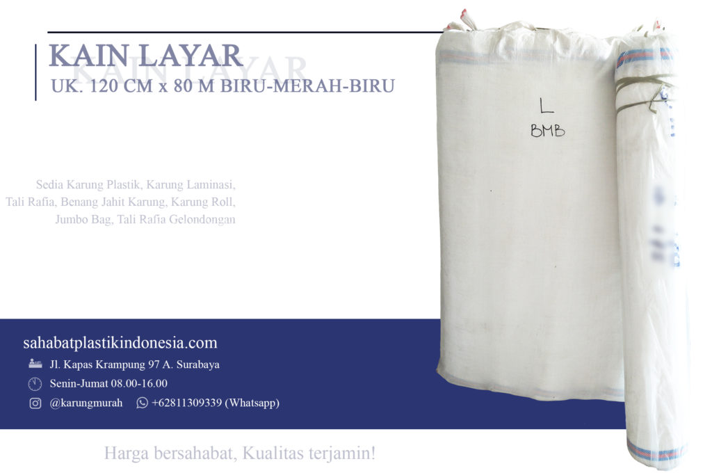 Kain Layar 120 cm x 80 meter Instagram 2x3
