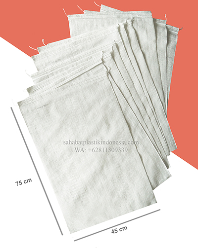 Karung putih polos sido panen 25 kg