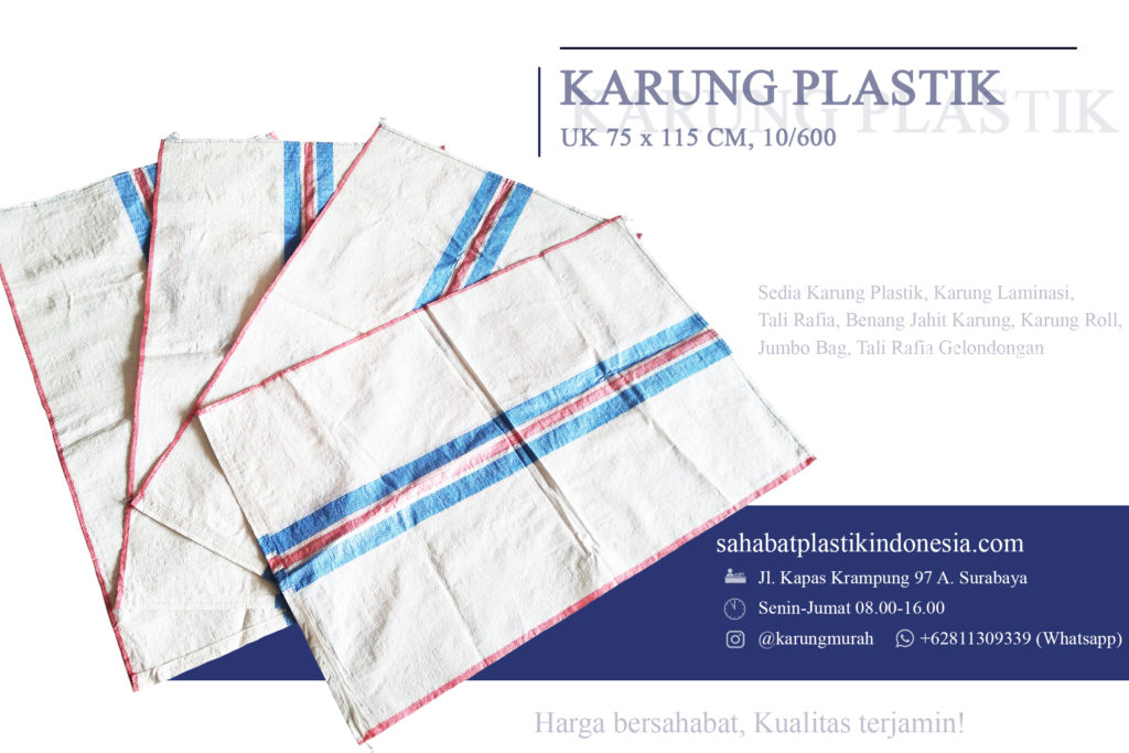 Karung Plastik 75 x 115 cm cocok untuk gabah Instagram 2x3